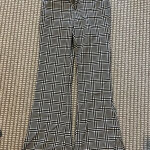 Hollister Black and White Boot Cut Flare Pants